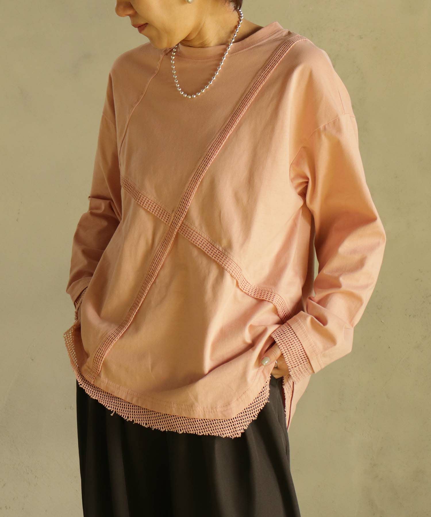 BITTOKO] メッシュ切替ロンT | biz creek・BITTOKO