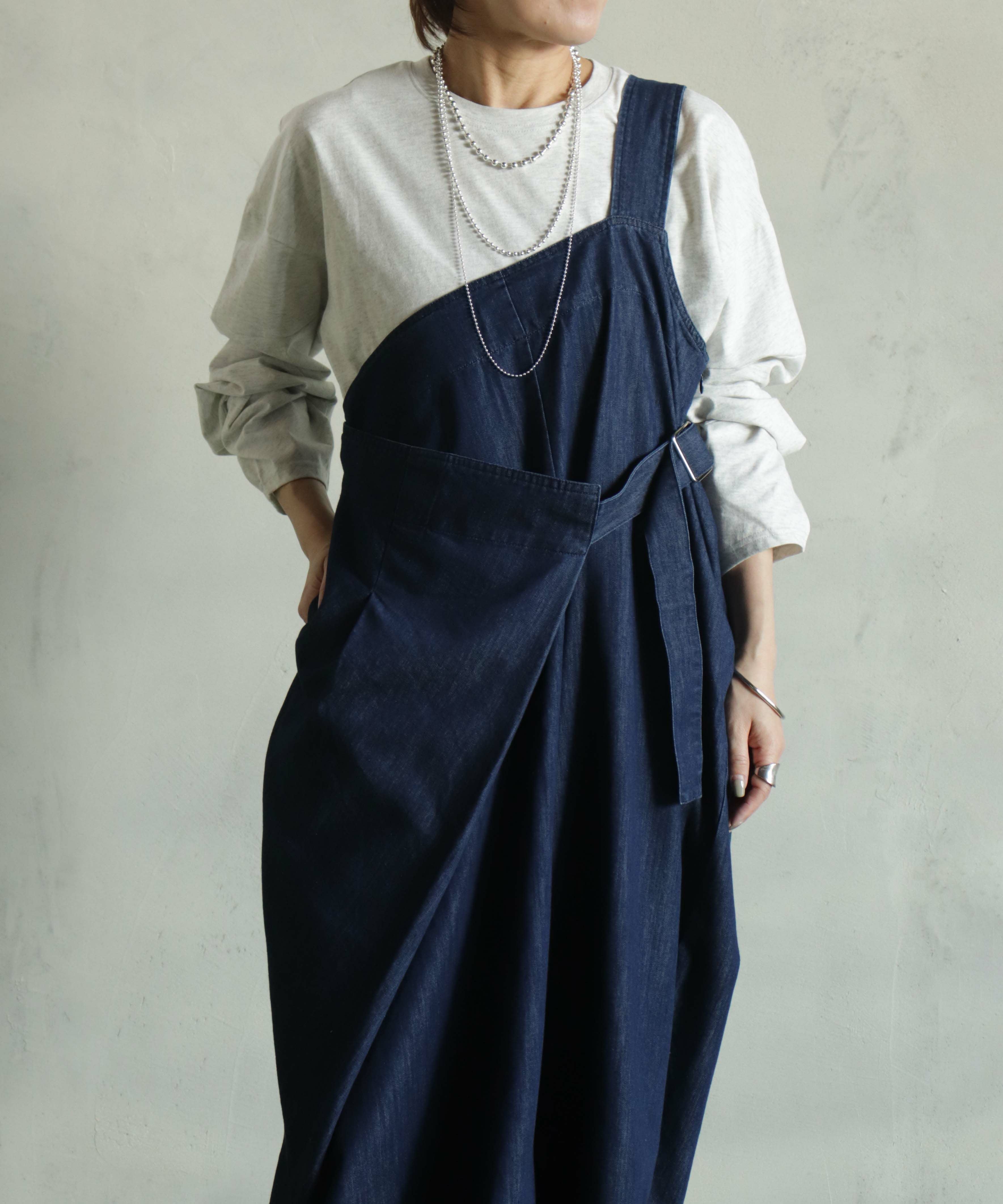 MOI モイ　NOSTA SALOPET サロペット moi perk kese-moi] ワンショルダーサロペット | biz creek・BITTOKO